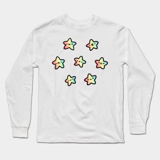 Rainbow emotional stars Long Sleeve T-Shirt